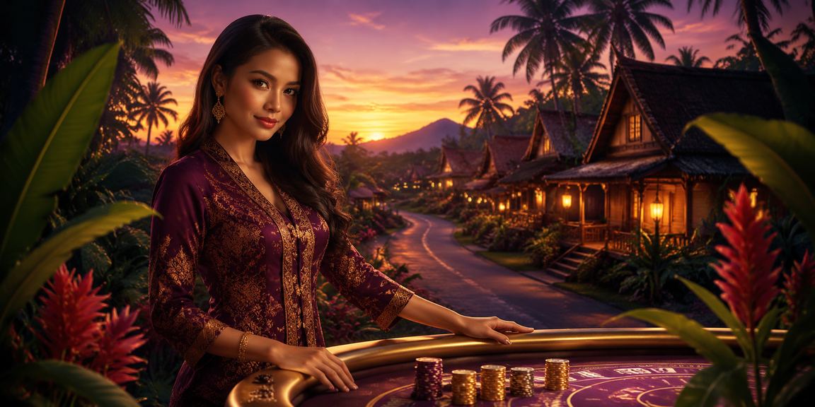Paparan deposit dengan motif batik Malaysia untuk platform hr2u